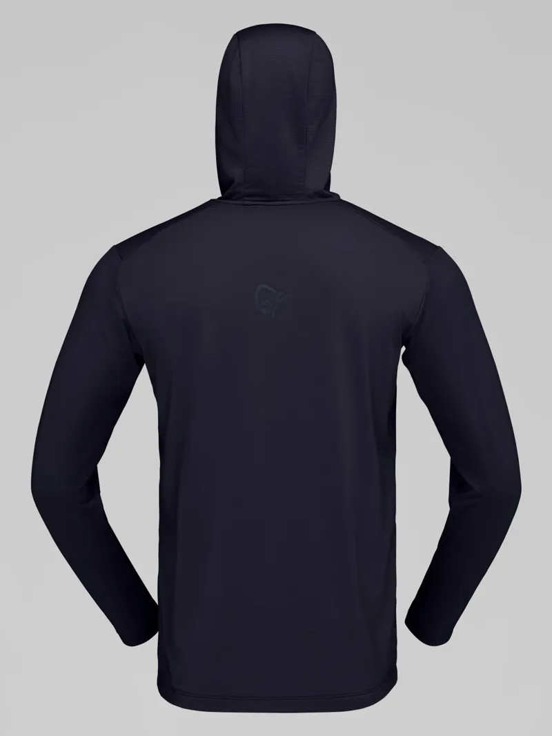 Norrona Men's Falketind Warm1 Hood in Caviar Black-2