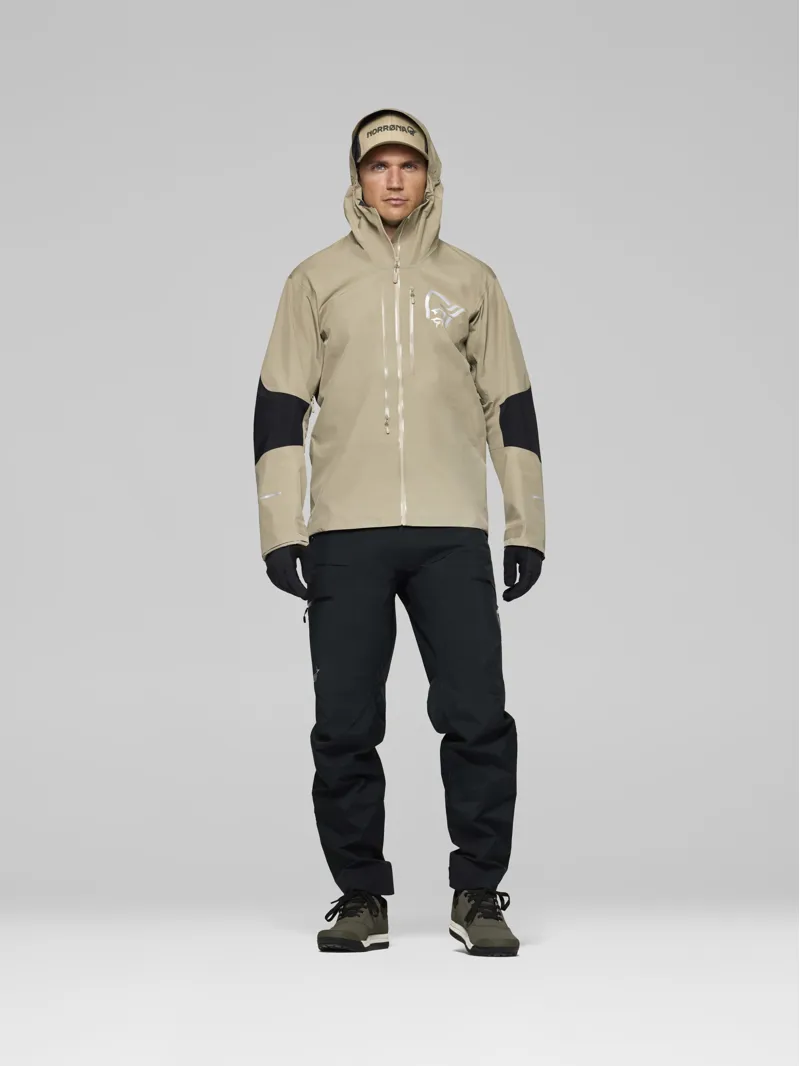 Norrona Men's Fjørå Gore-Tex Pro Jacket in Winter Twig/Caviar Black-3