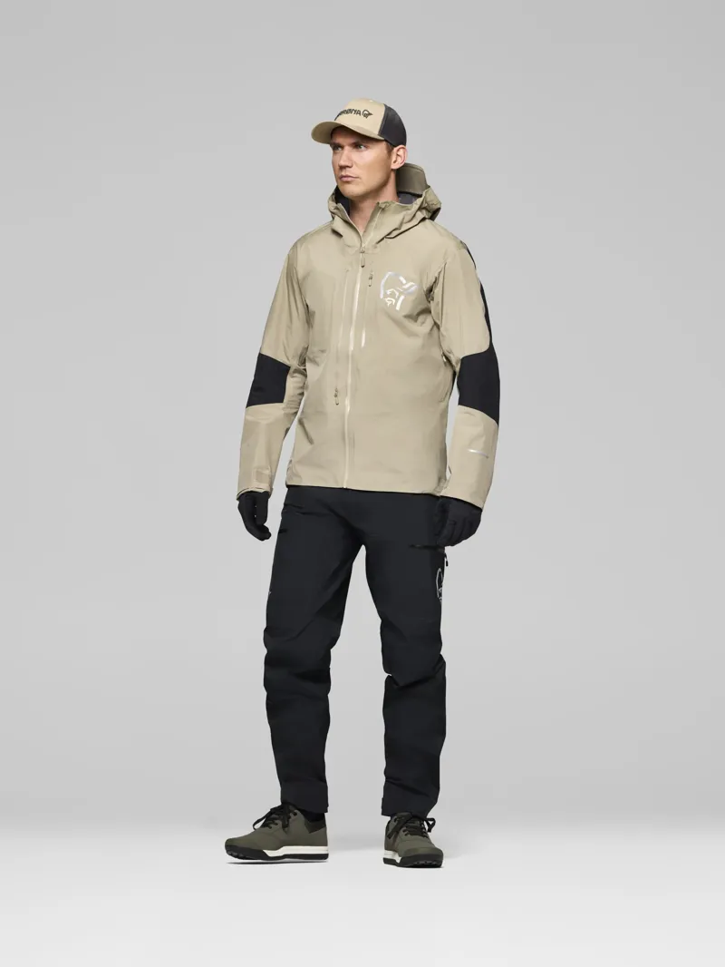 Norrona Men's Fjørå Gore-Tex Pro Jacket in Winter Twig/Caviar Black-5