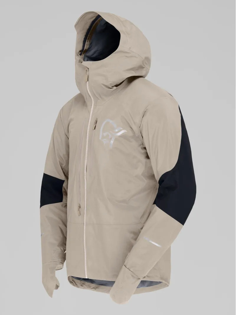 Norrona Men's Fjørå Gore-Tex Pro Jacket in Winter Twig/Caviar Black-1