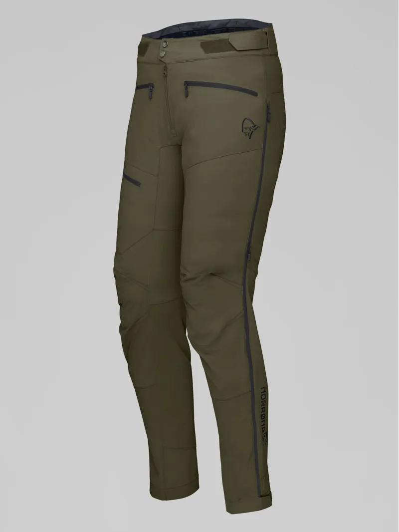 Norrona Men's Fjørå Flex1 Pants in Olive Night-1