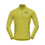 Norrona Men's Fjørå Equaliser Zip Neck in Golden Lime