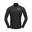 Norrona Men's Fjørå Equaliser Zip Neck in Caviar Black