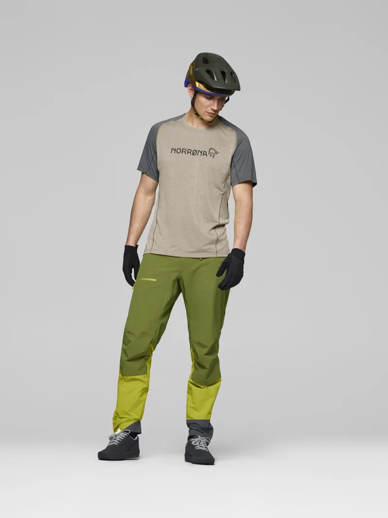 Norrona Men's Fjørå Equaliser Lightweight T-Shirt in Winter Twig/Beluga-4