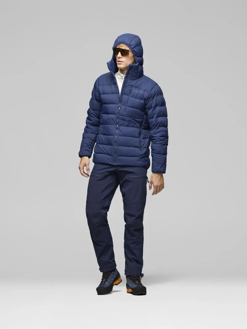 Norrona Men's Femund Down700 Zip Hood in Indigo Night-4