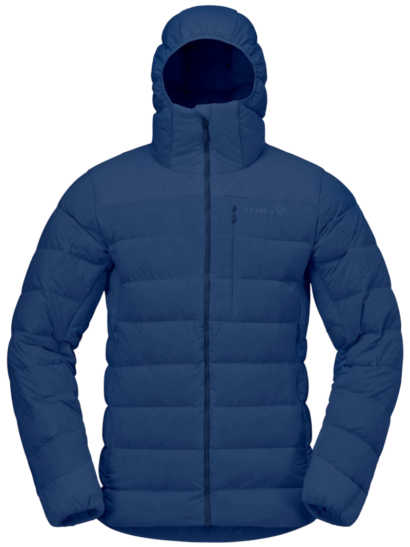 Norrona Men's Femund Down700 Zip Hood in Indigo Night