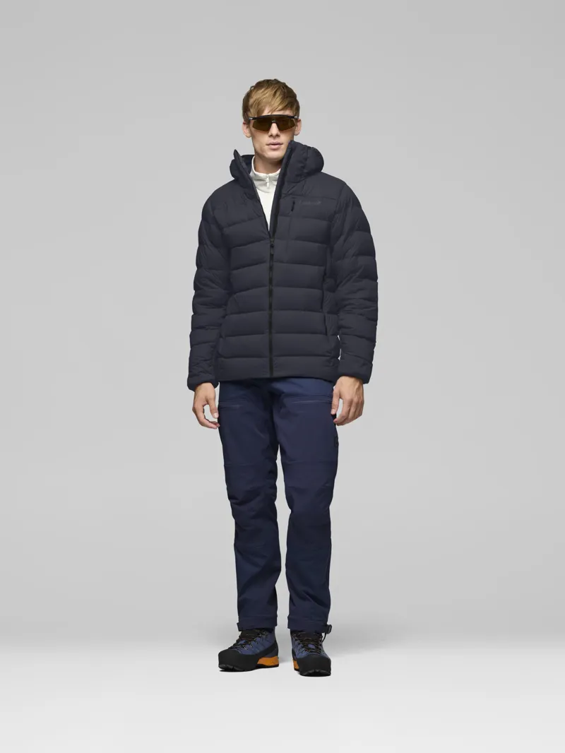 Norrona Men's Femund Down700 Zip Hood in Caviar Black-3