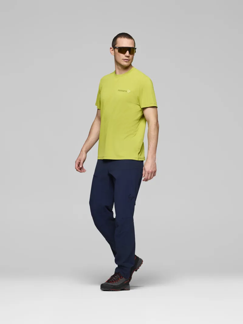 Norrona Men's Femund Tech T-Shirt in Golden Lime-4