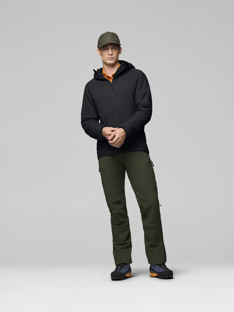 Norrona Men's Femund Thermo60 Zip Hood in Caviar Black-4