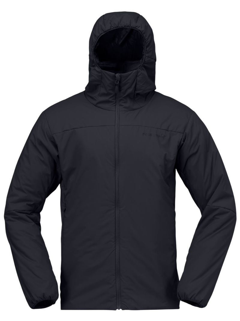 Norrona Men's Femund Thermo60 Zip Hood in Caviar Black