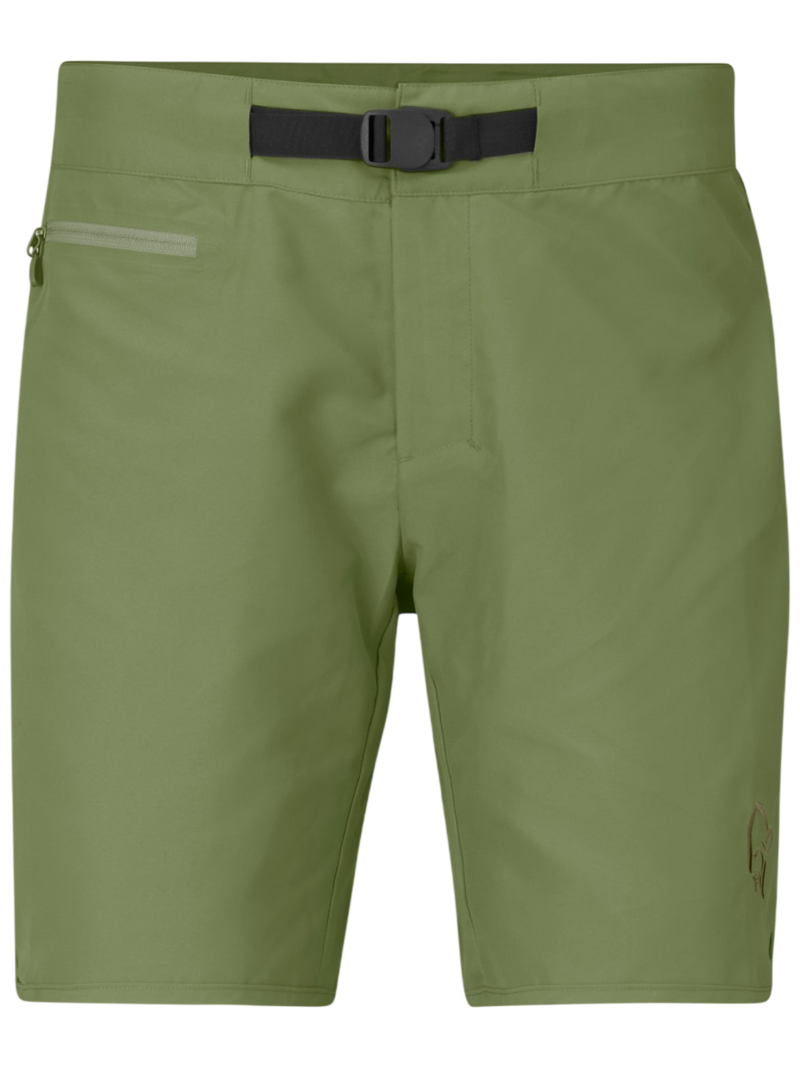 Norrona Men's Femund Silent Grid Shorts in Loden Green