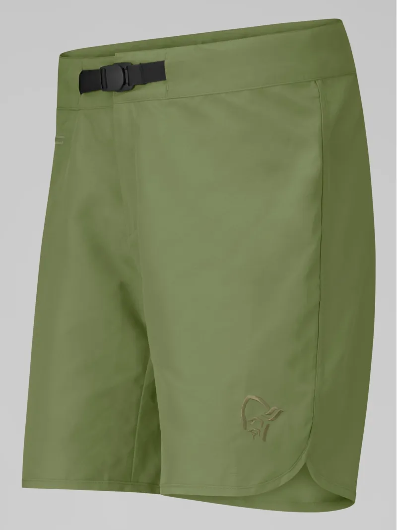 Norrona Men's Femund Silent Grid Shorts in Loden Green-1