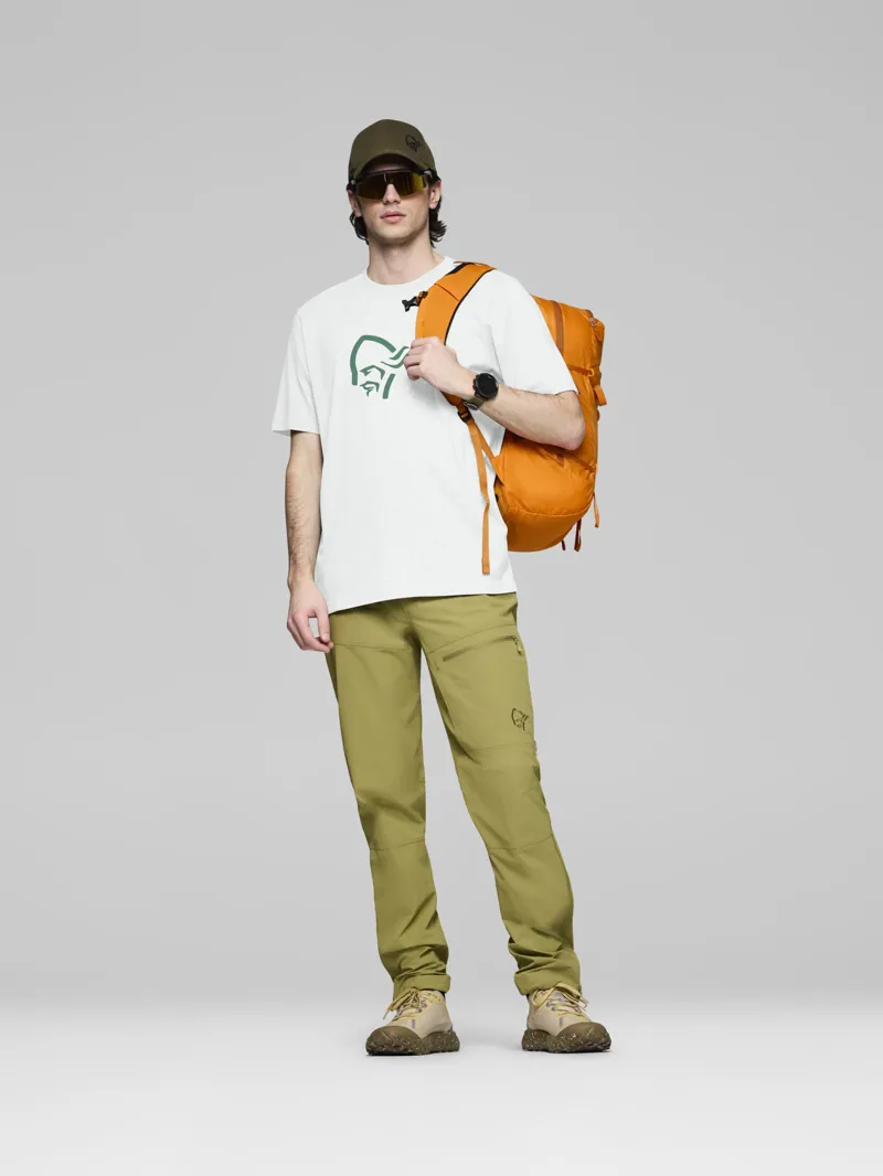 Norrona Men's /29 Cotton Viking T-Shirt in Pure White-4