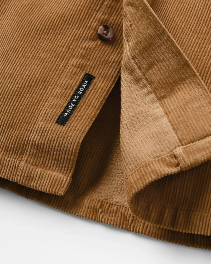 Passenger Men's Backcountry Cord Shirt in Toffee.-2