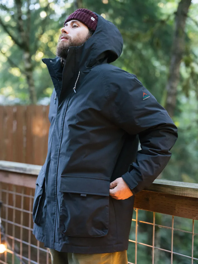 Passenger Men's Baltic Recycled Insulated Parka in Black-7