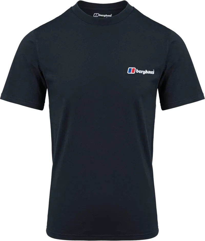 Berghaus Men's Organic Front and Back Logo T-Shirt in Black