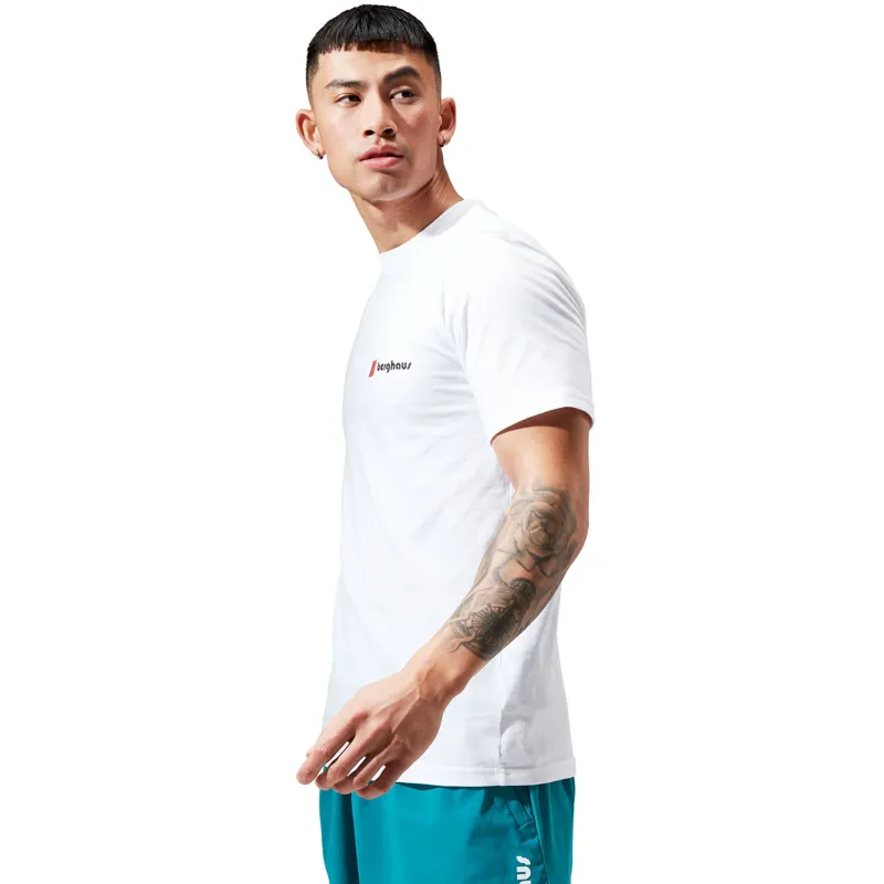 Berghaus Unisex Heritage Front and Back Logo Short Sleeve T-Shirt in White-4