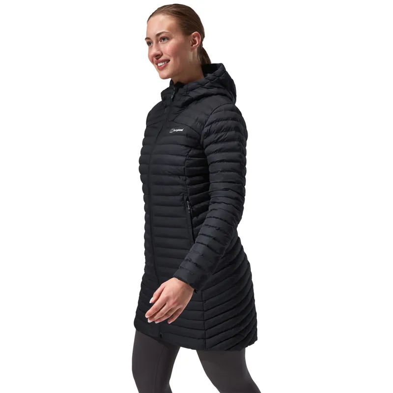 Berghaus Women's Nula Micro Long Insulated Jacket in Black-8
