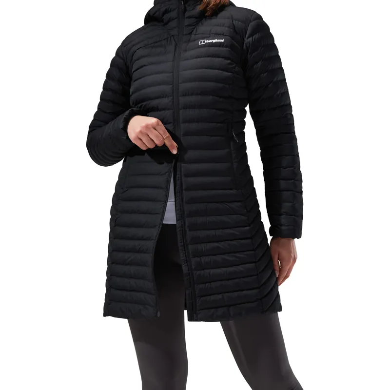 Berghaus Women's Nula Micro Long Insulated Jacket in Black-7