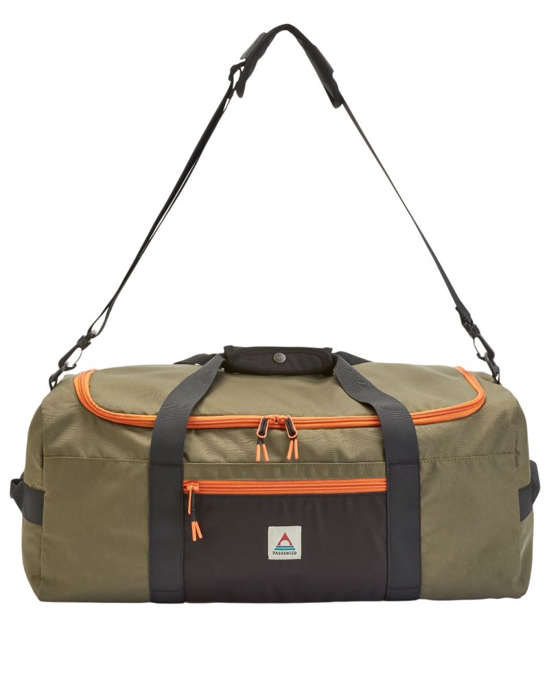 Passenger Boondocker Recycled 30L Duffel in True Black/Khaki