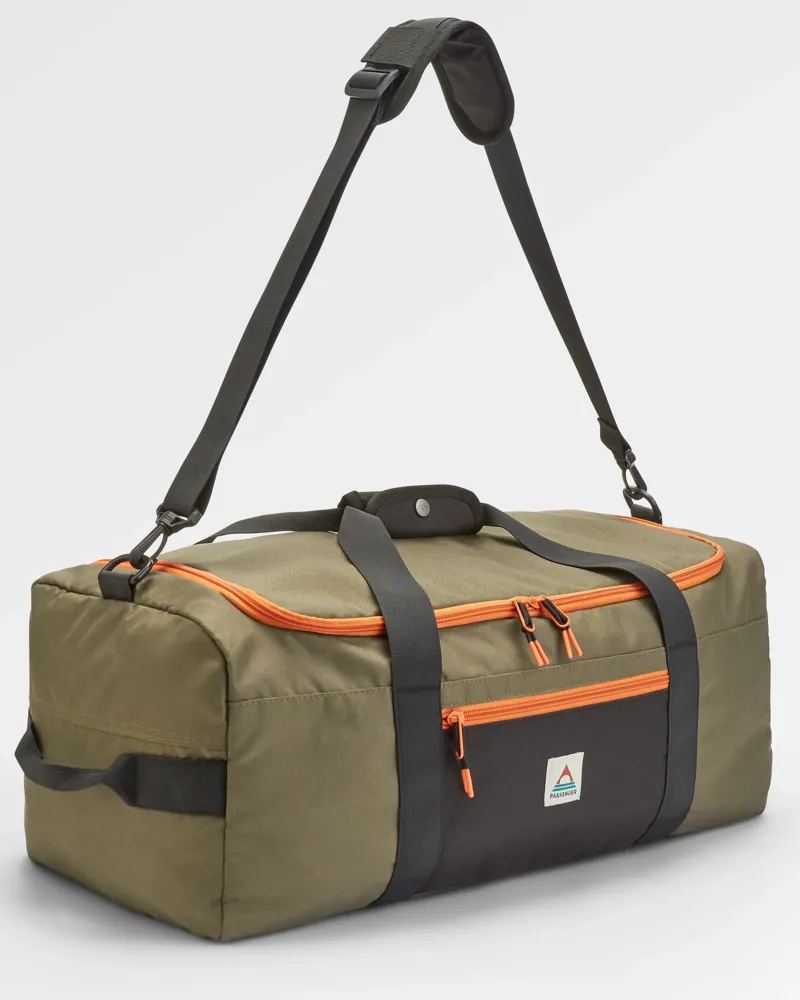 Passenger Boondocker Recycled 30L Duffel in True Black/Khaki-1