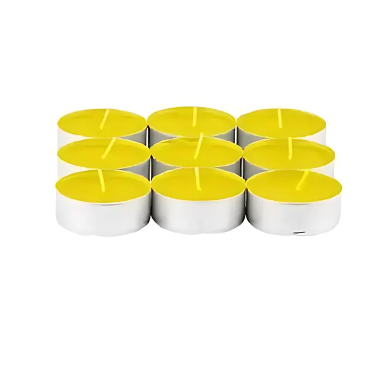 Boyz Toyz Citronella Tea Lights 9 Pack in Yellow