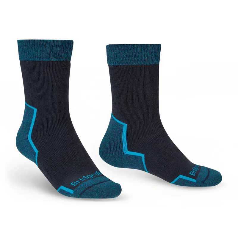 Bridgedale Men's Explorer Heavyweight Merino Comfort Boot Socks in Navy 