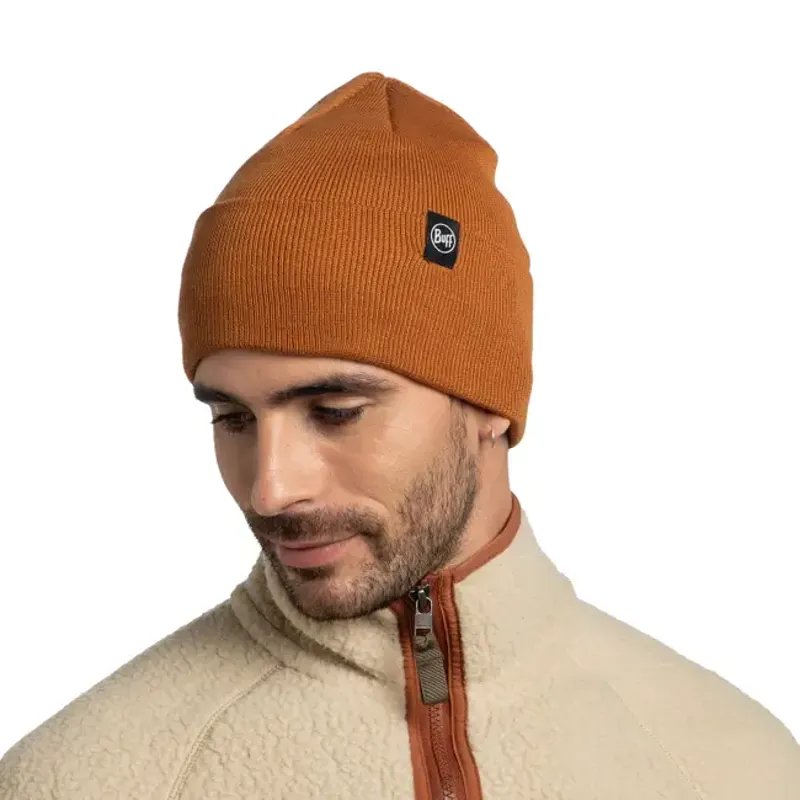 Buff Knitted Beanie Lilon in Copper-2