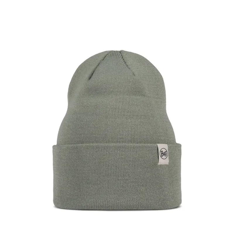 Buff Knitted Beanie Lilon in Opaline