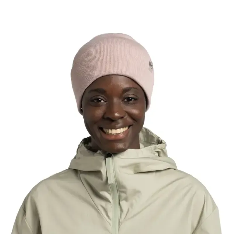 Buff Knitted Beanie Lilon in Rosewood-2