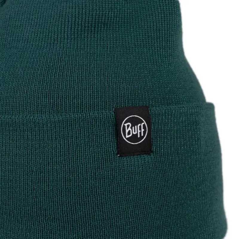 Buff Knitted Beanie Lilon in Silversage-2