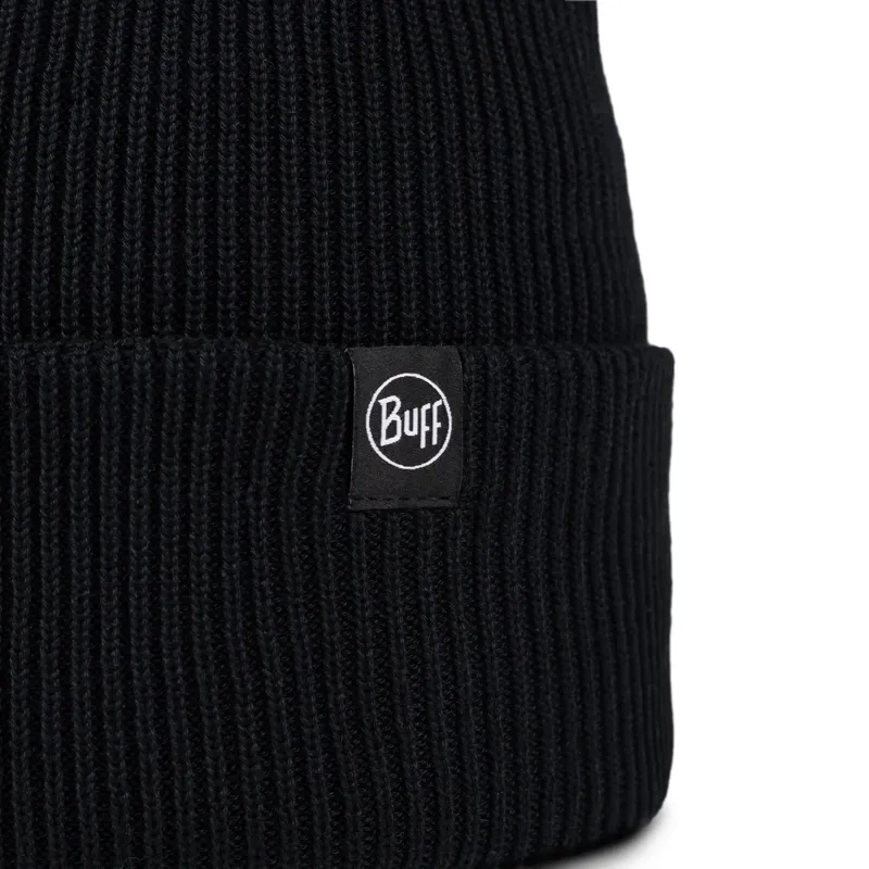 Buff Knitted Beanie Renvi in Black-3
