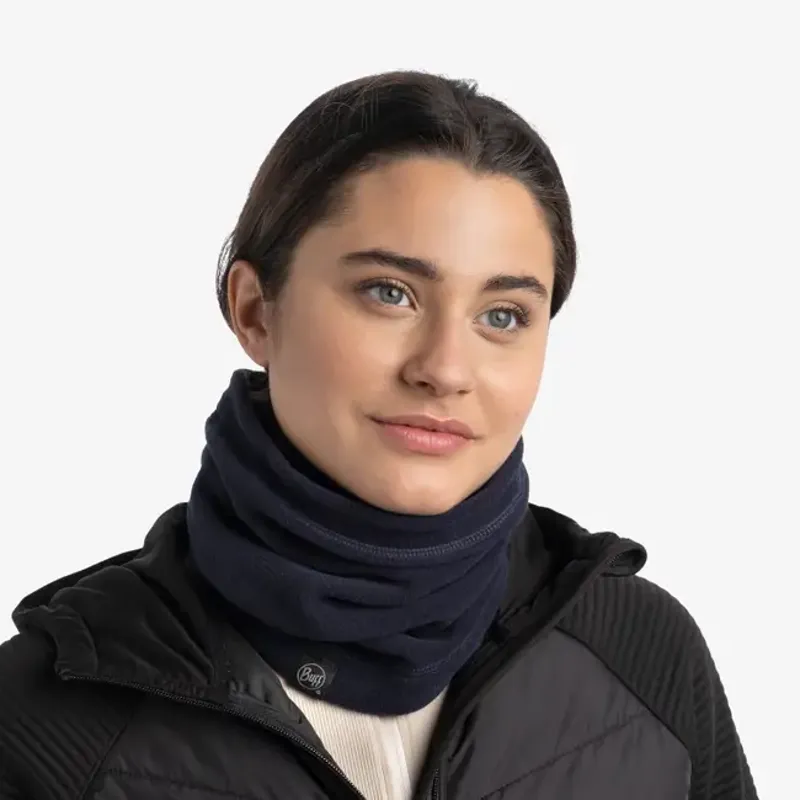 Buff Polar Neck Warmer Solid in Dark Navy-2