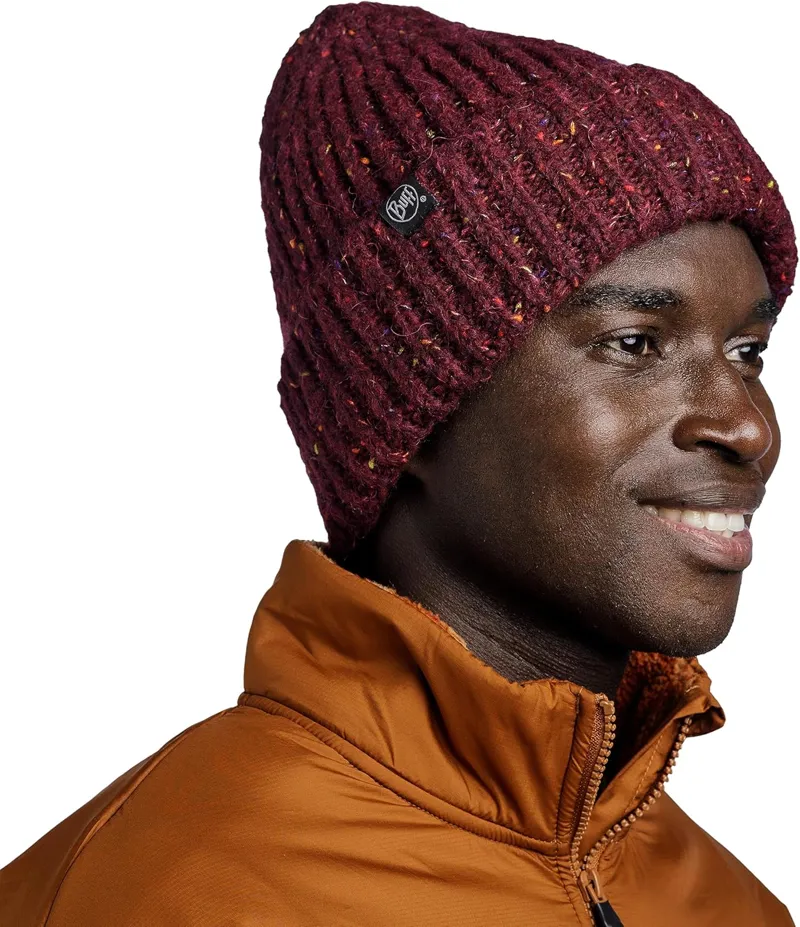 Buff Adult Knitted Polar Beanie in Kim Dahlia-1