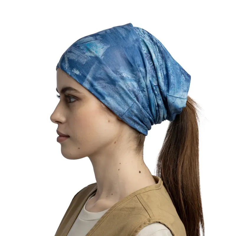 Buff Angler CoolNet UV Neckwear in Real Tree Aspect Ocean Blue -2