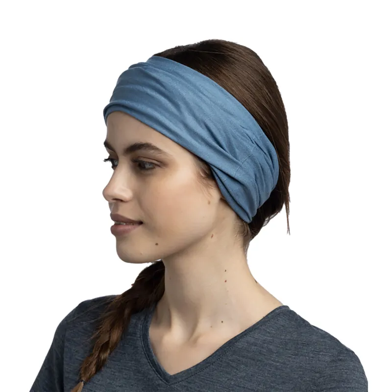 Buff CoolNet UV Neckwear in Solid Slate-1