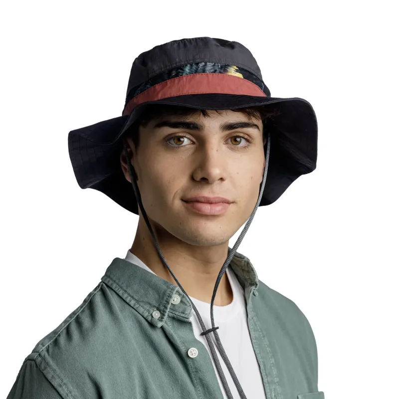 Buff Unisex Explore Booney Hat in Okisa Black-1