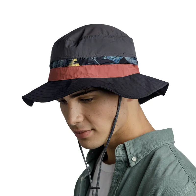 Buff Unisex Explore Booney Hat in Okisa Black-2