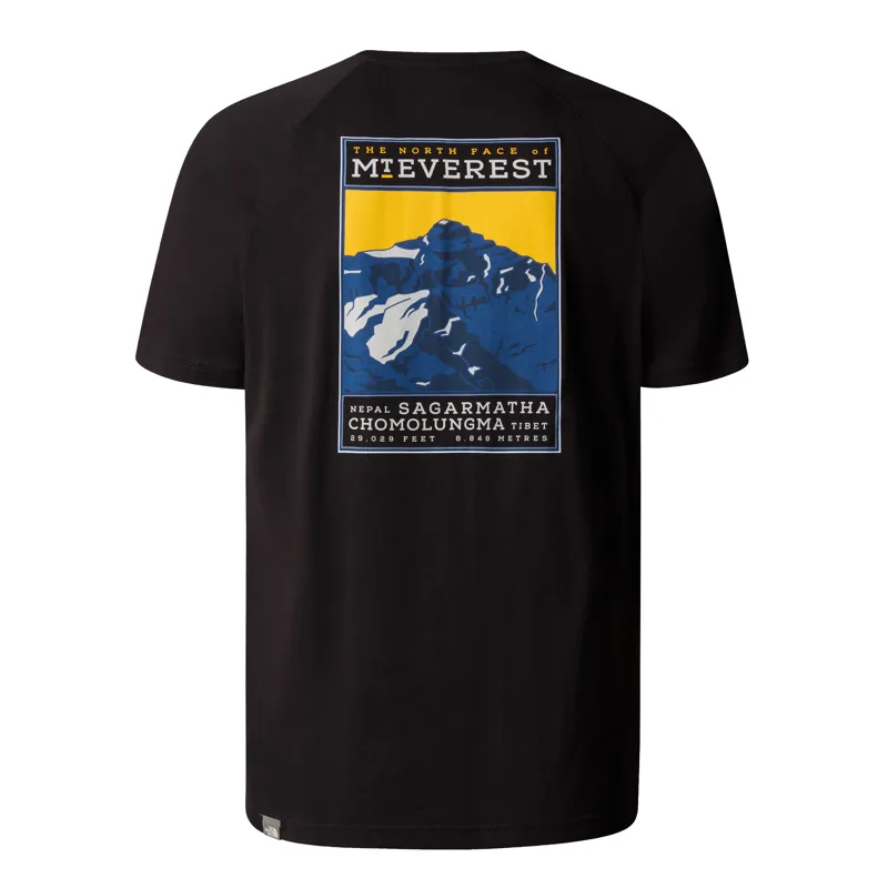 The North Face Men's Short Sleeved North Face T-Shirt in TNF Black/Summit Gold-1