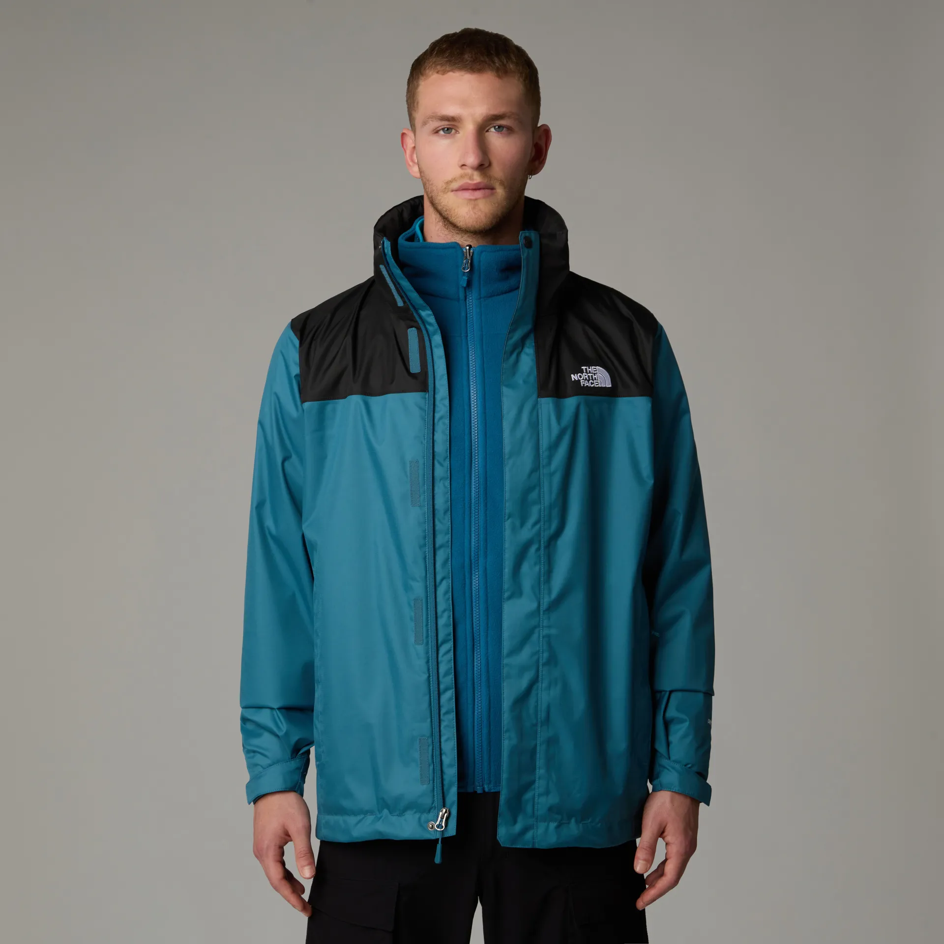 The North Face Men's Evolve II Triclimate Jacket in Mallard Blue/Black