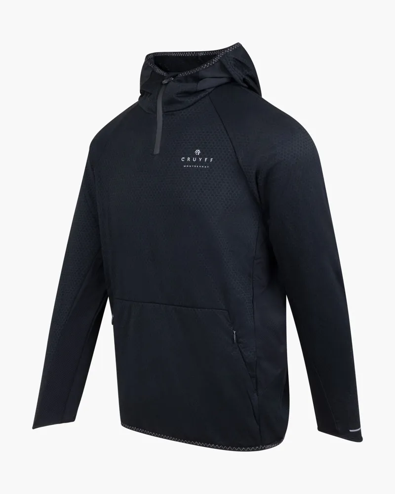 Cruyff Men's Solar 1/4 Zip Hood in Black-1