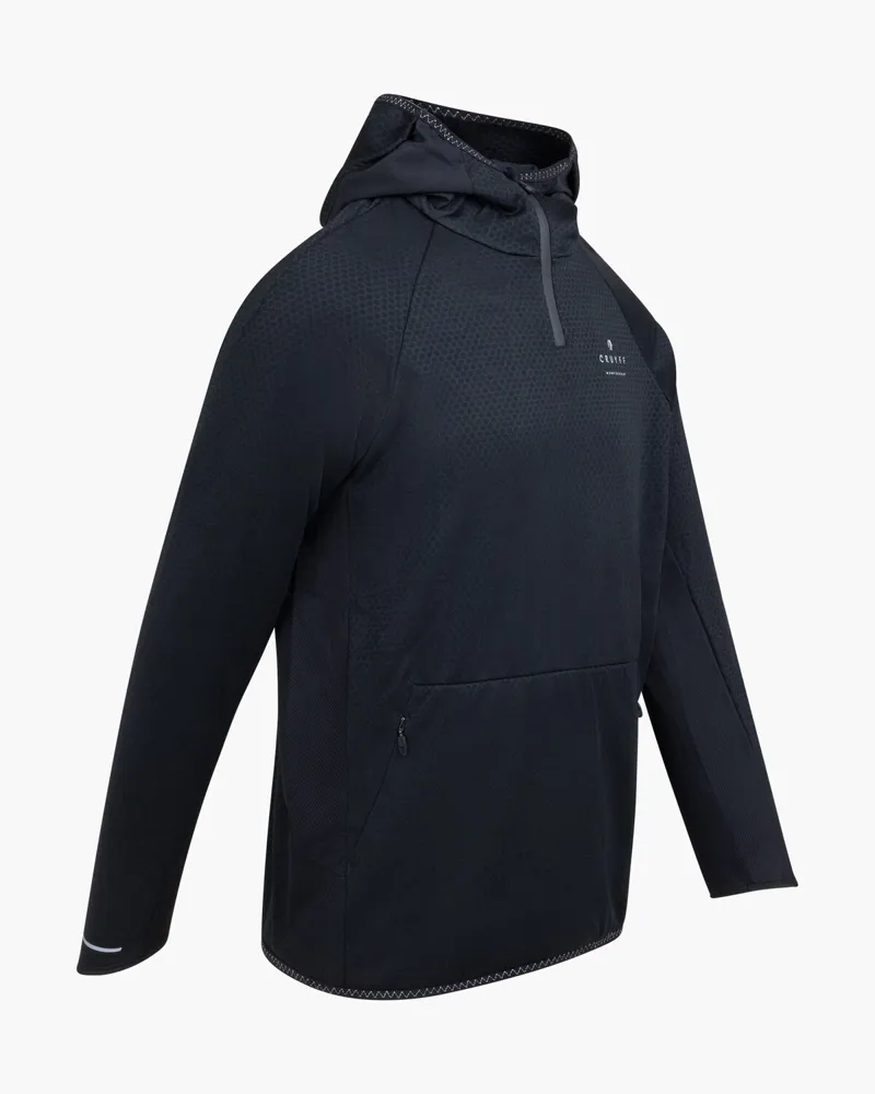 Cruyff Men's Solar 1/4 Zip Hood in Black-2