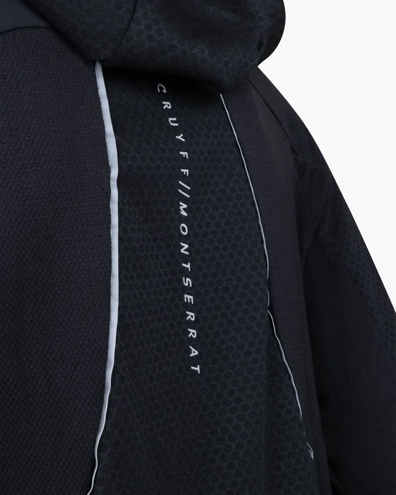 Cruyff Men's Solar 1/4 Zip Hood in Black-4