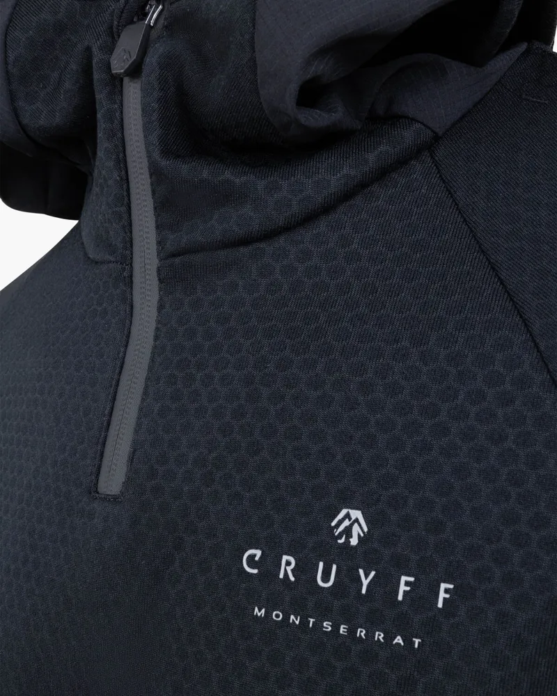 Cruyff Men's Solar 1/4 Zip Hood in Black-5