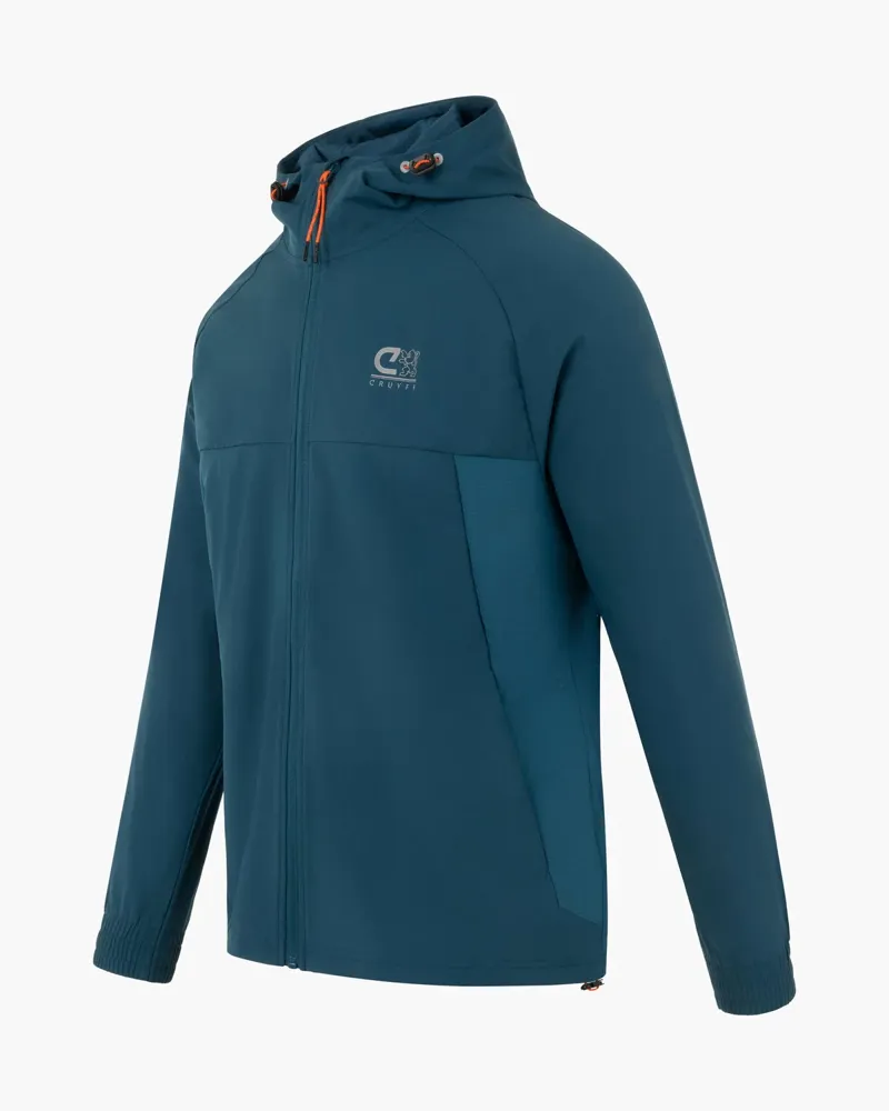 Cruyff Men's Torrid Windbreaker in Teal-1