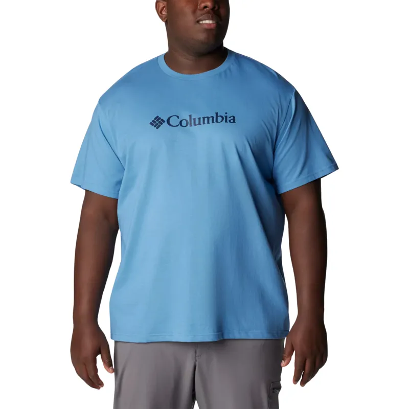 Columbia Men's CSC Basic Logo Short Sleeve T-Shirt in Skyler/Collegiate Navy - Extended Sizes