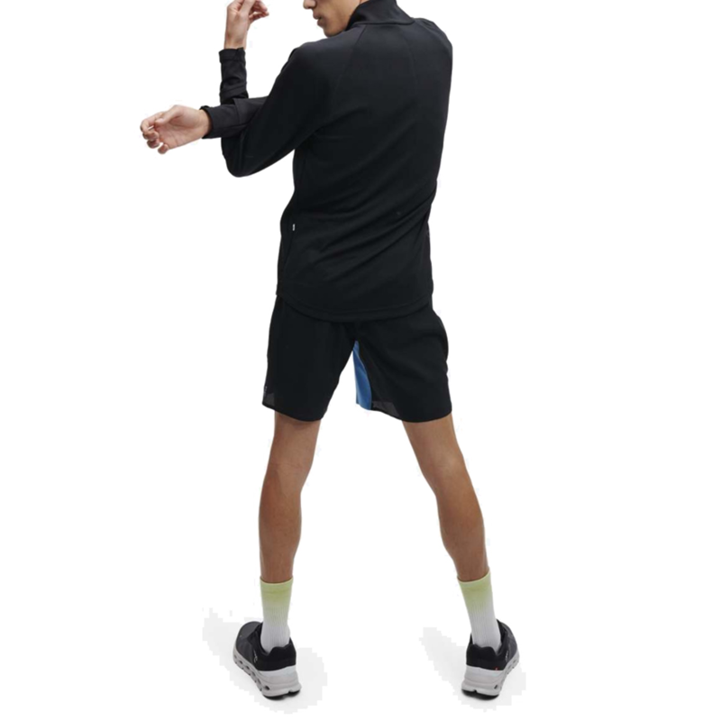 On Running Men's Climate Long Sleeve Zip T-Shirt in Black -2