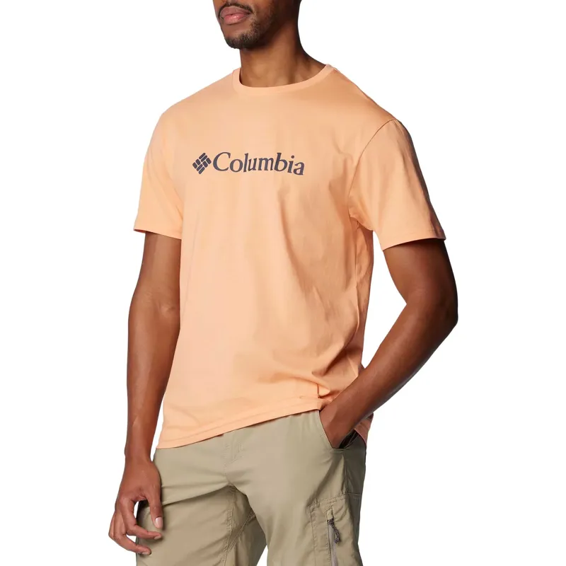Columbia Men's CSC Basic Logo Short Sleeve T-Shirt in Apricot Fizz-3