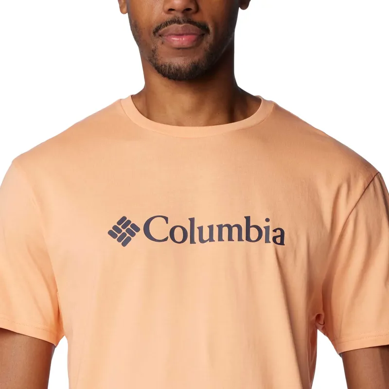 Columbia Men's CSC Basic Logo Short Sleeve T-Shirt in Apricot Fizz-4