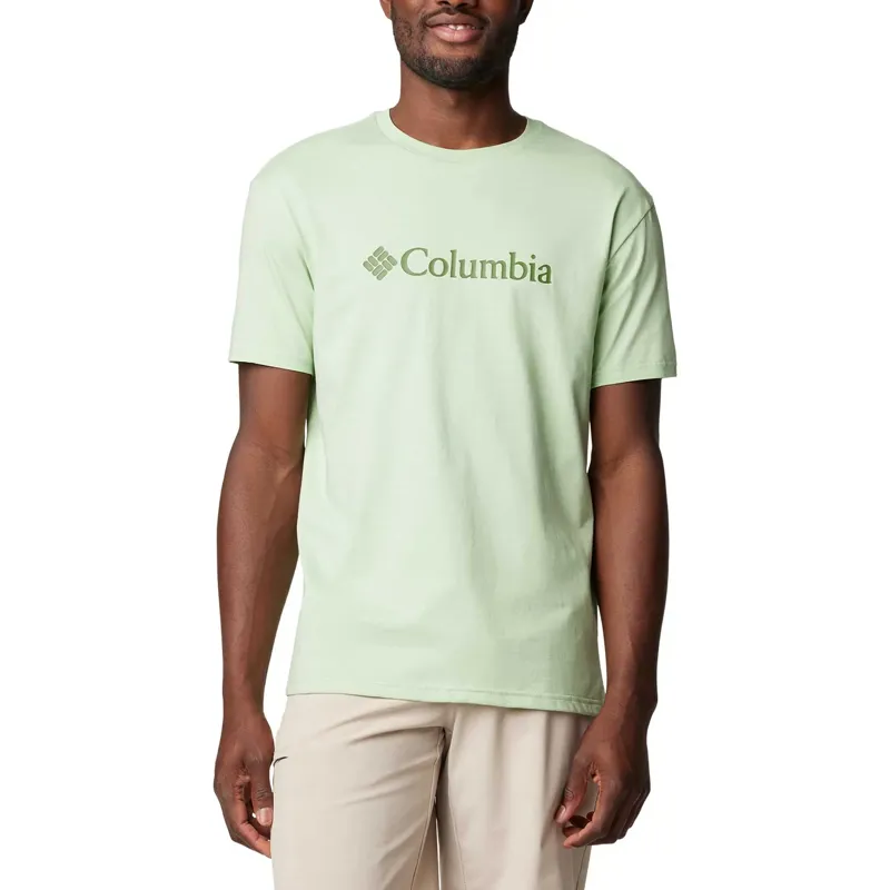 Columbia Men's CSC Basic Logo Short Sleeve T-Shirt in Sage Leaf/Canteen 
